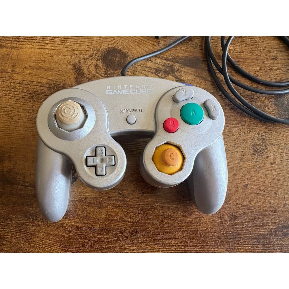 Nintendo Gamecube Controller Silver DOL-003 Genuine OEM Authentic